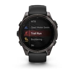 Часы Garmin Fenix 8 47mm Amoled Sapphire Titanium Carbon Gray (010-02904-21)
