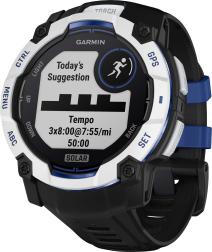 Смарт-часы Garmin Instinct 3 50 mm Solar, Whitestone with Black/Bolt Blue Band (010-02935-03)