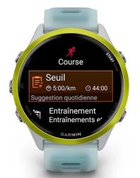 Смарт-часы Garmin Forerunner 570 47mm, Steinweiss/Amp Yellow Aluminium (010-02971-01)