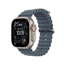 Apple Watch Ultra 3 (2025) 49mm Natural Titanium Case with Anchor Blue Ocean Band