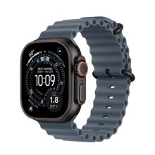 Apple Watch Ultra 3 (2025) 49mm Black Titanium Case with Anchor Blue Ocean Band