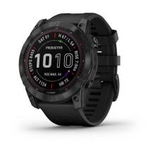 FENIX 7X Sapphire Solar титановый черный DLC с силиконовым ремешком