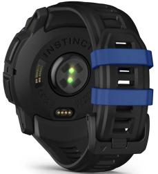 Умные часы Garmin Instinct 3 50 mm Amoled, Black with Black/Bolt Blue Silicone (010-03020-43) HK