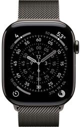 Apple Watch Series 11 46mm Slate Titanium Case with Milanese Loop Slate