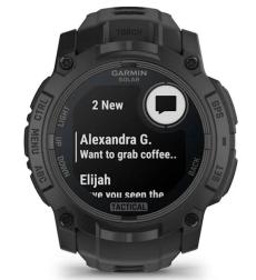Смарт-часы Garmin Instinct 3 50 mm Solar Tactical Edition, Black with Black Silicone (010-02935-90) HK