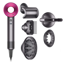 Dyson Supersonic hair dryer HD07 (Iron/Fuchsia), стальной