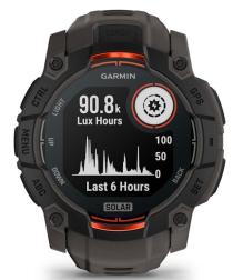 Умные часы Garmin Instinct 3 50mm Solar, Black with Charcoal Silicone (010-02935-40) HK