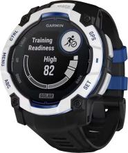 Смарт-часы Garmin Instinct 3 50 mm Solar, Whitestone with Black/Bolt Blue Band (010-02935-03)